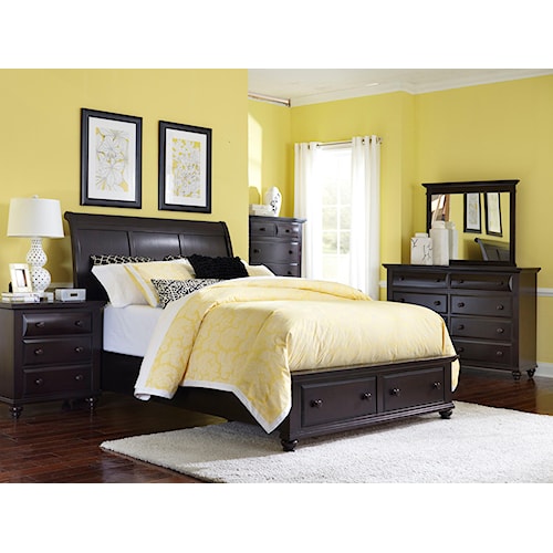 Broyhill Queen Sleigh Storage Bed With Stearns And Foster Mattress Broyhill Queen Sleigh Storage Bed With Stearns And Foster Mattress