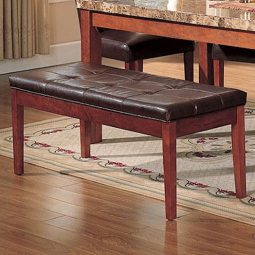 Acme furniture bologna faux leather upholstered bench charleston ... Mueblesmodernosdesala