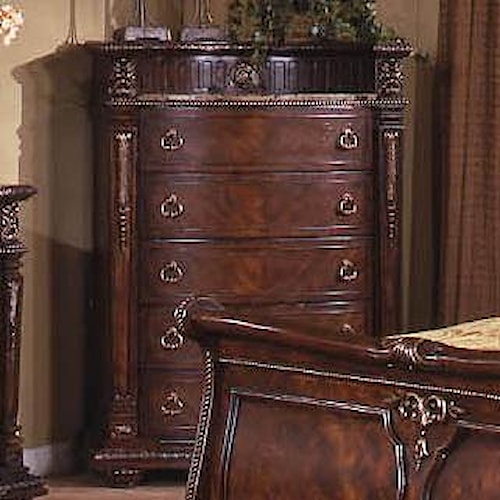 Davis International Conventry II Traditional 5-Drawer Chest with Bowed ...