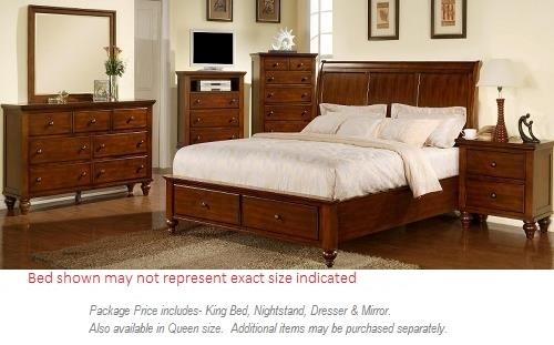 Elements International Chatham 4PC King Bedroom Miskelly Furniture