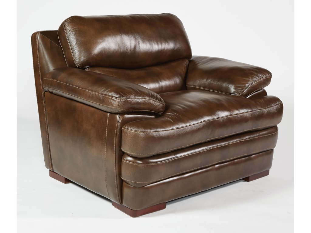 Flexsteel Latitudes Dylan 1127 10 Leather Chair With Pillow Top Furniture Upholstered Chairs Flexsteel Latitudes Dylan Leather Chair Dylanleather