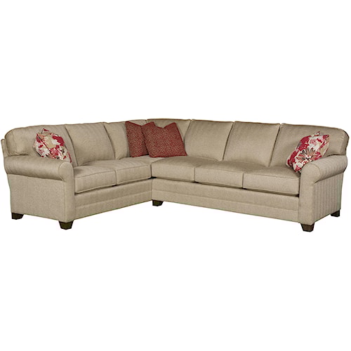 King Hickory Bentley 2 Piece Customizable Sectional