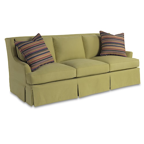 Sam moore blakely contemporary three over three sofa with ... Sofas madera