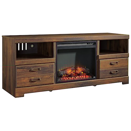 Home TV Stands Signature Design by Ashley Quinden Large TV Stand with