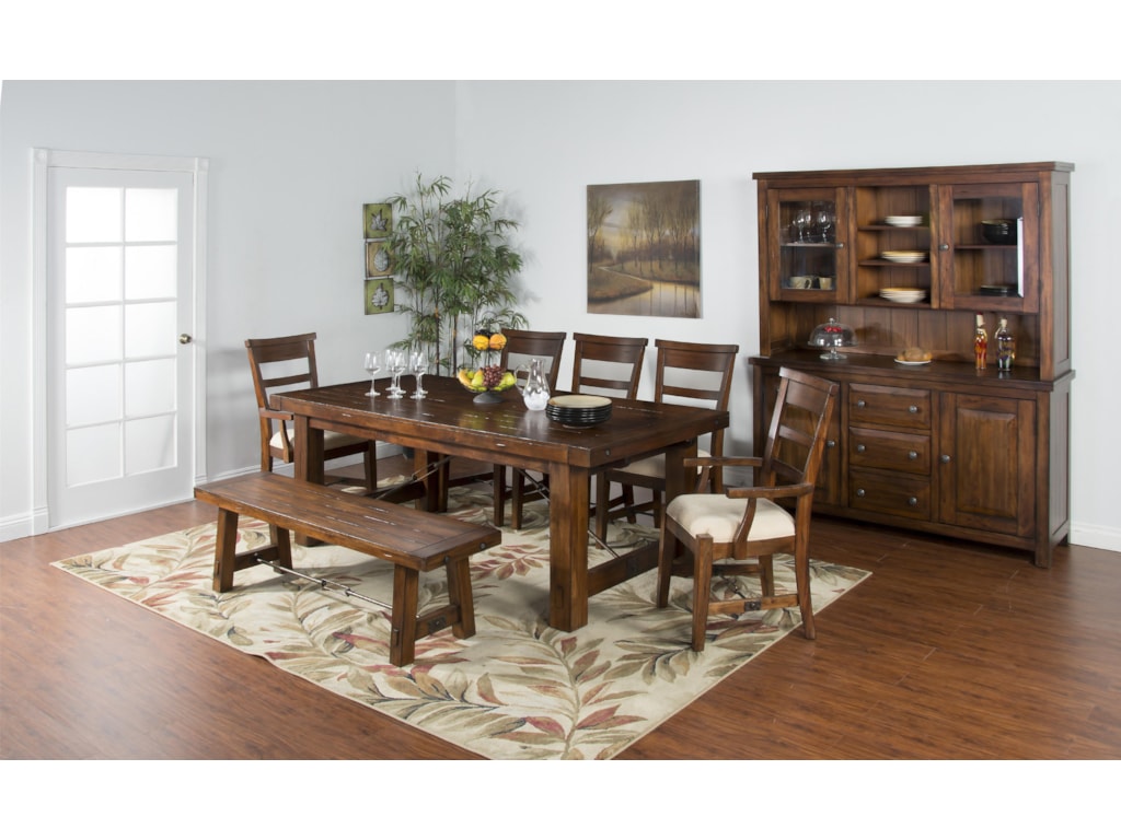 sunny designs tuscany dining bench with wood seat and metal turnbuckle stretcher old brick furniture bench dining benches - Old Brick Dining Room Sets sunny designs tuscany dining bench with wood seat and metal turnbuckle stretcher old brick furniture bench dining benches - Old Brick Dining Room Sets