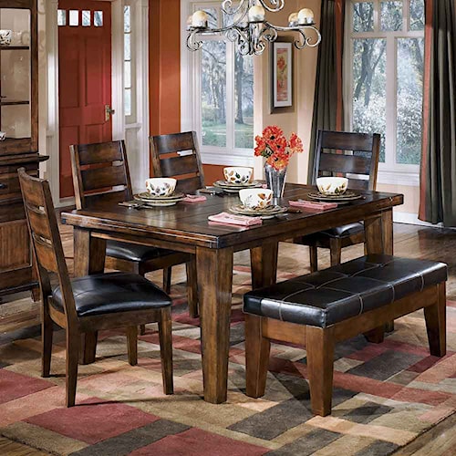 ... and 1 Bench - Dunk & Bright Furniture - Table & Chair Set with Bench ... and 1 Bench - Dunk & Bright Furniture - Table & Chair Set with Bench