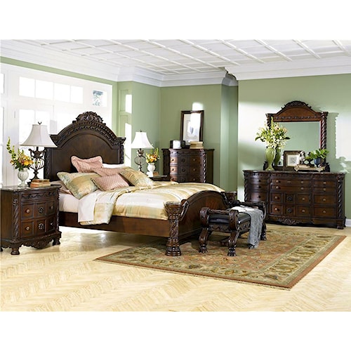 Millennium North Shore 4 Piece Queen Bedroom Group Value