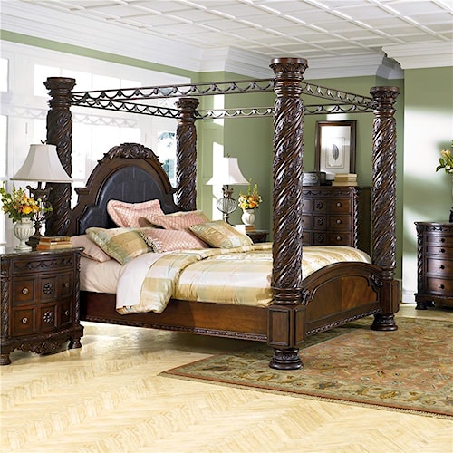 Ashley North Shore King Canopy Bed Ashley North Shore King Canopy Bed