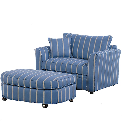 Braxton Culler Bridgeport Casual Sleeper Chair and Wheeled Braxton Culler Bridgeport Casual Sleeper Chair and Wheeled