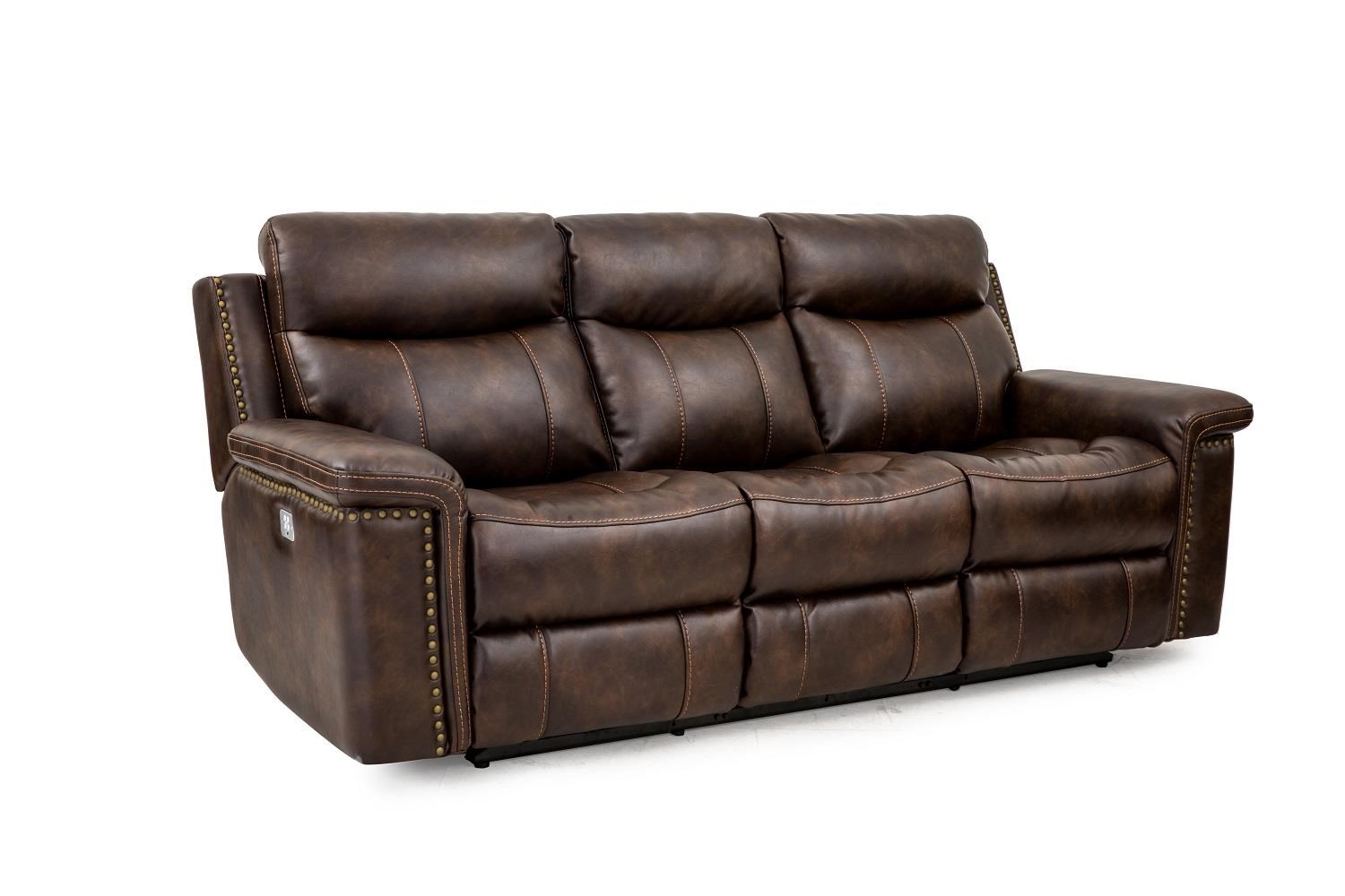 Cheers Sofa Phoenix Leather Power Reclining Sofa with Power Head