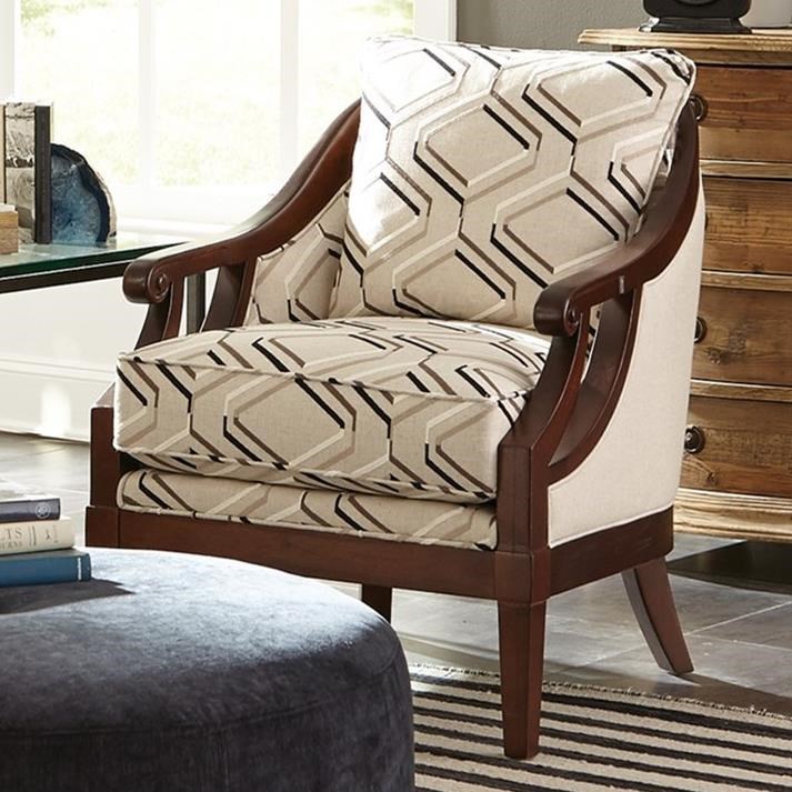 Craftmaster Accent Chairs Traditional Wood-Framed Accent ...