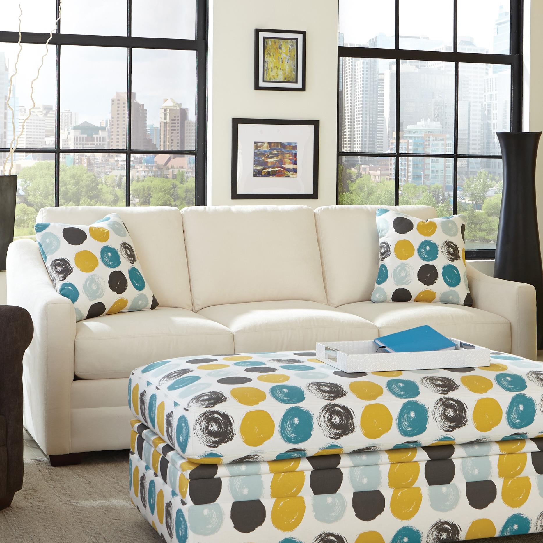 Craftmaster F9 Design Options Customizable 3Seat Stationary Sofa