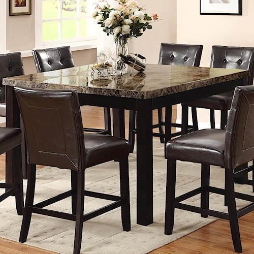 ... Room Furniture Pub Table Crown Mark Bruce Square Counter Height Table