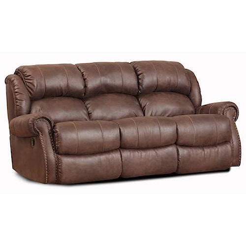 HomeStretch 120 22 Casual Double Power Reclining Sofa
