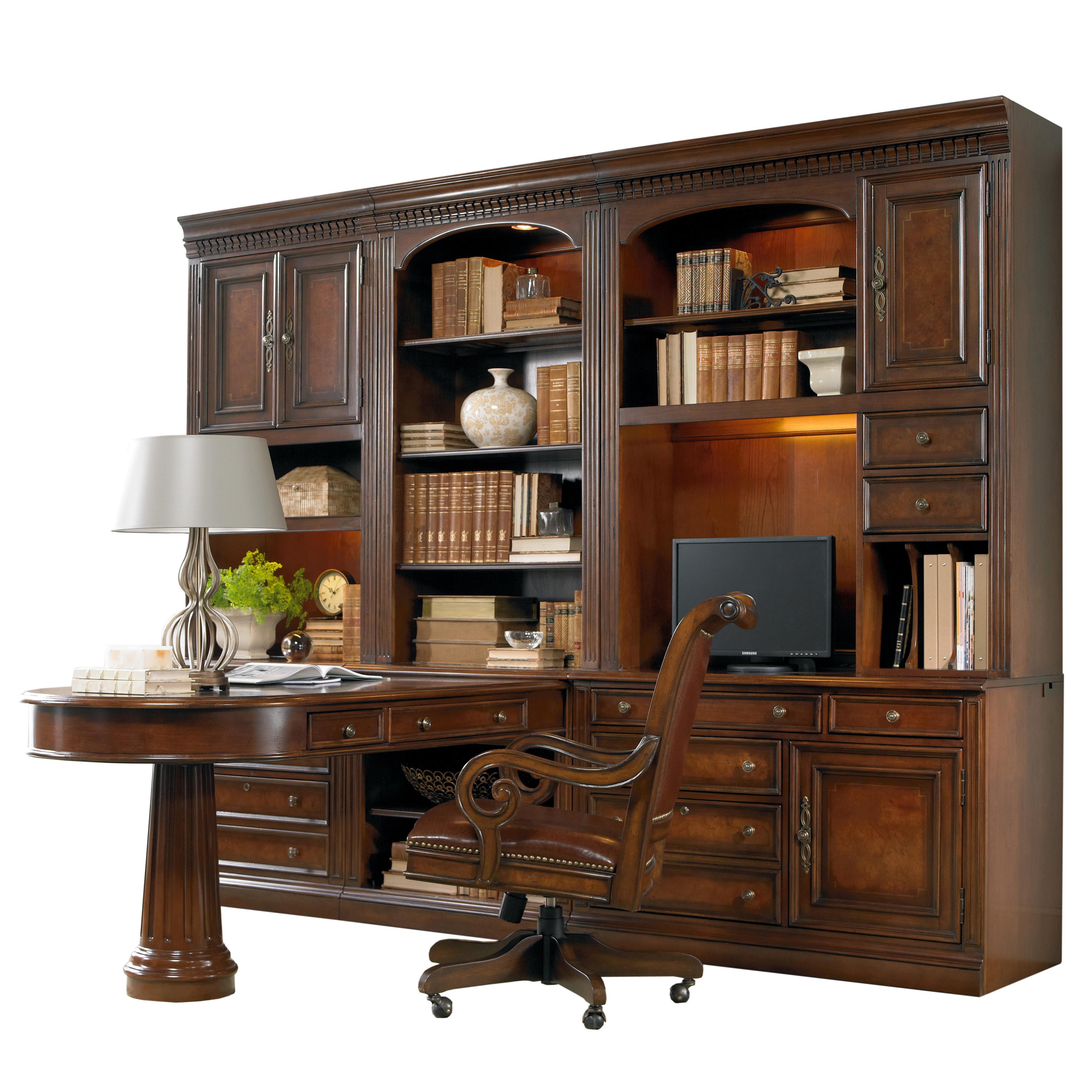 Hooker Furniture European Renaissance II Office Wall Unit with