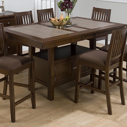 ... Room Furniture Pub Table Jofran Caleb Brown Counter Height Table