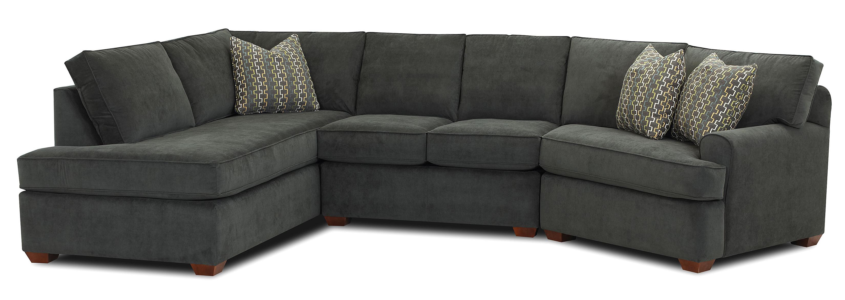 Klaussner Hybrid Sectional Sofa with LeftFacing Sofa Chaise Wayside