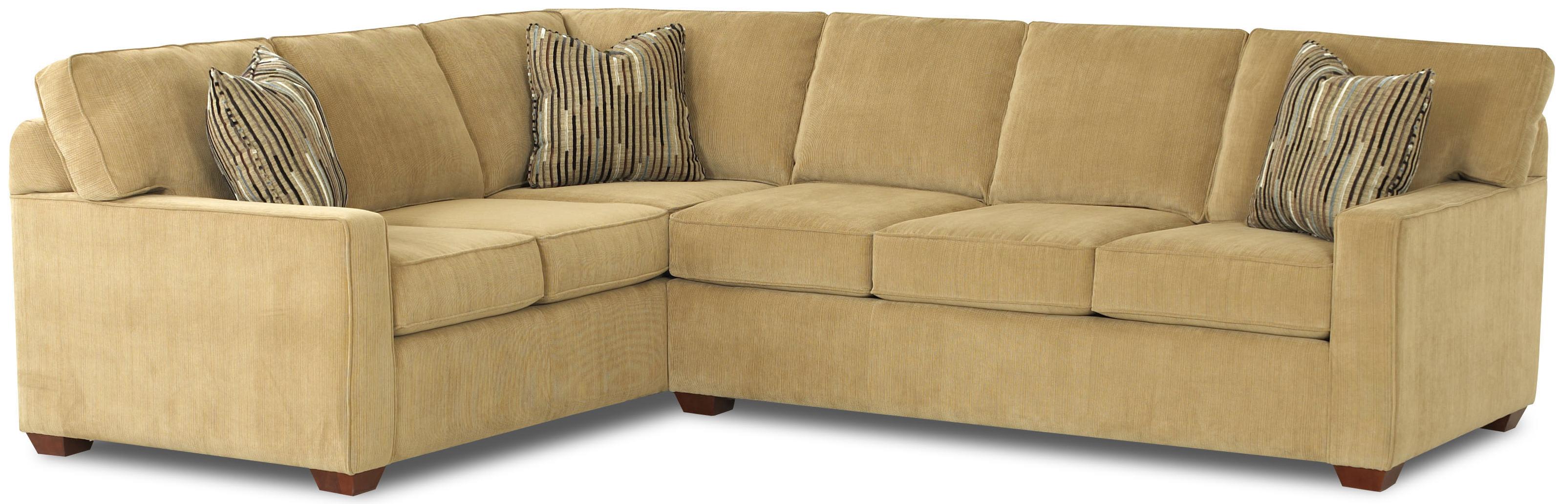 Klaussner Selection L-Shaped Contemporary Sectional ...