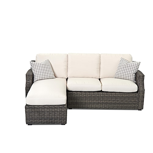 Outdoor Sofa With Chaise Curved Harbour Klaussner Outdoor Cascade Sectional Sofa With