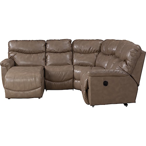 La Z Boy James Four Piece Power Reclining Sectional Sofa