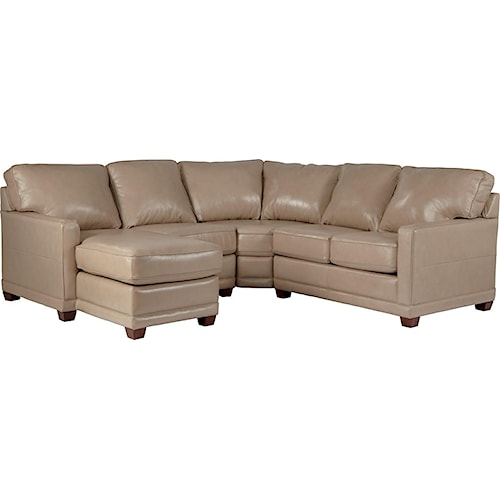 La Z Boy Kennedy Transitional Sectional Sofa With RAS