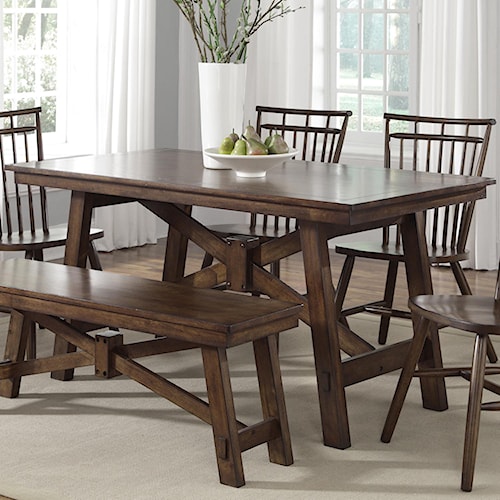 Liberty Furniture Creations II Rectangular Trestle Table