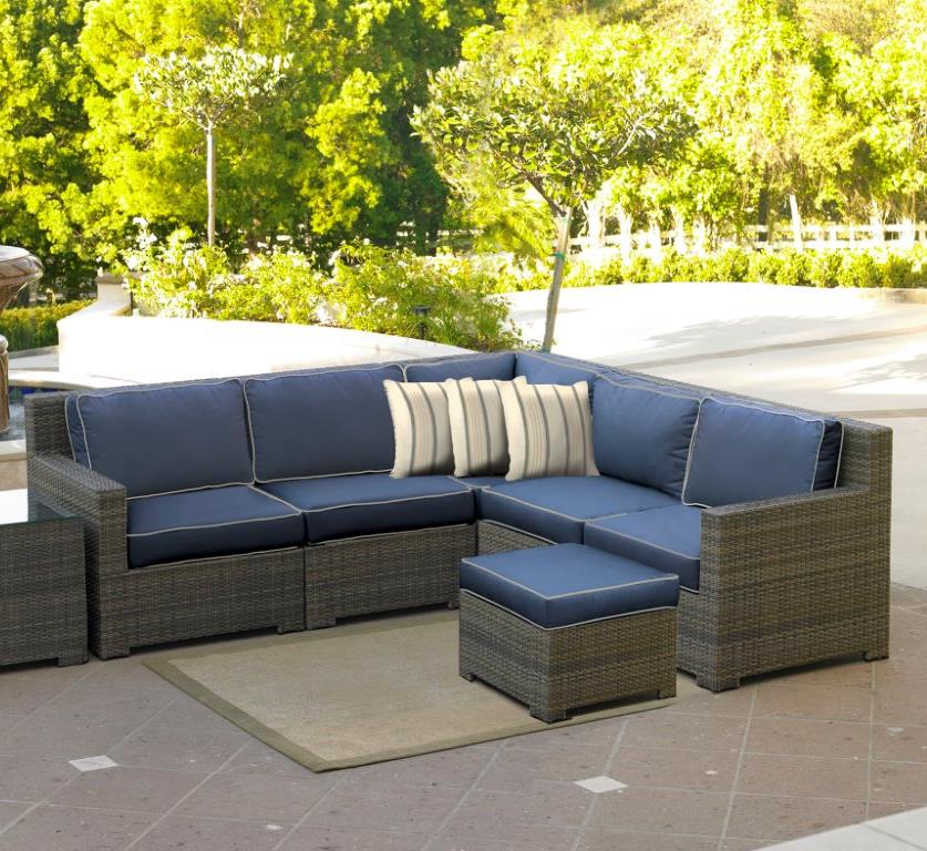 NorthCape International Malibu Outdoor 4 Seat Sectional Becker