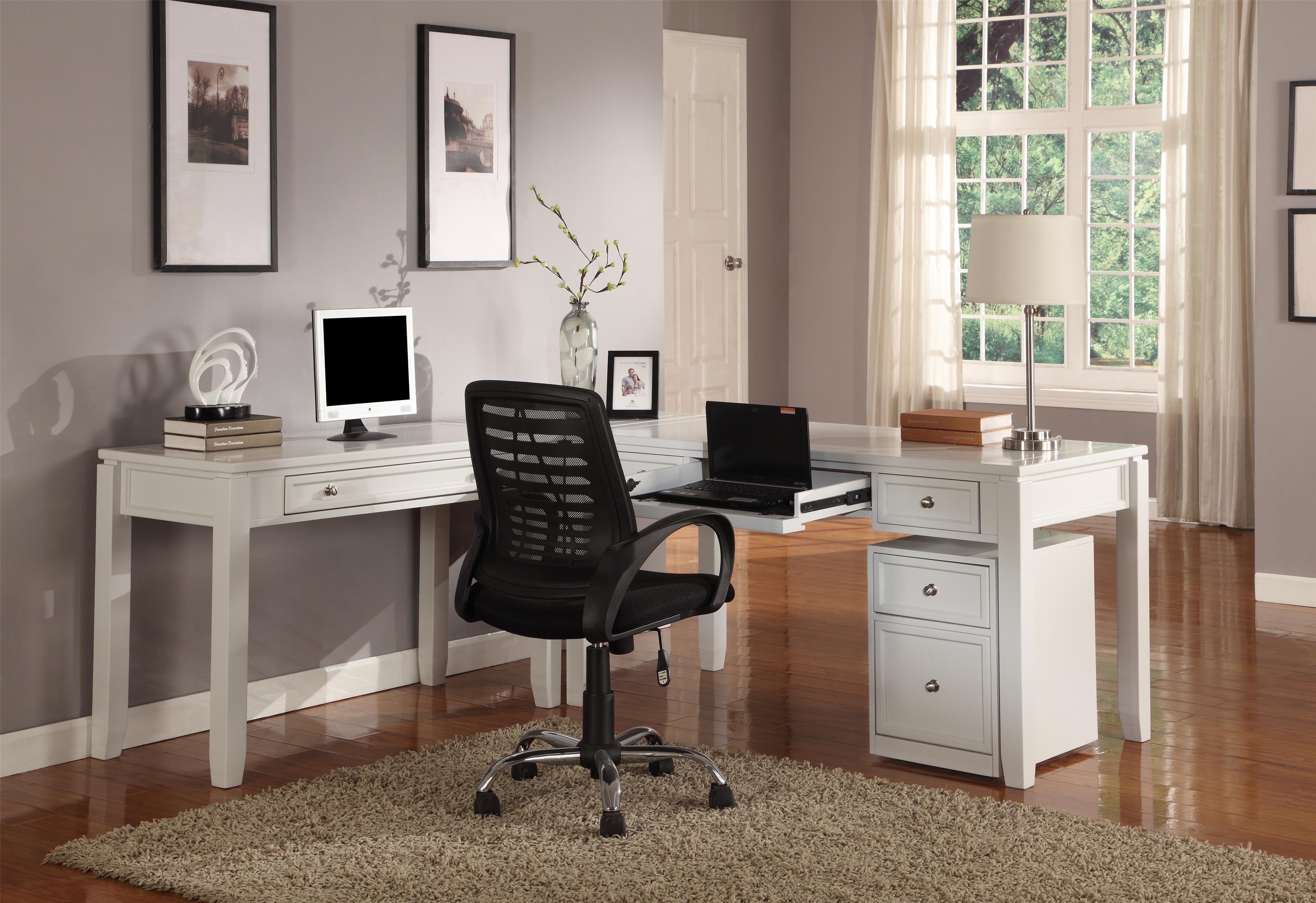 Parker House Boca ThreePiece LShaped Desk Fashion Furniture L