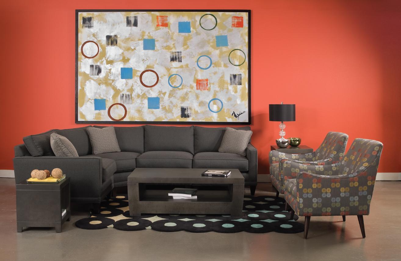 Rowe Townsend Casual Three Piece Sectional Sofa Sprintz Furniture