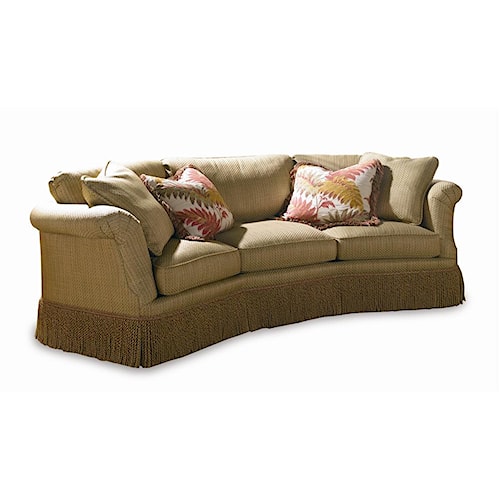 Sherrill Traditional Conversation Sofa with Loose Cushion Back - Design Interiors - Conversation ...