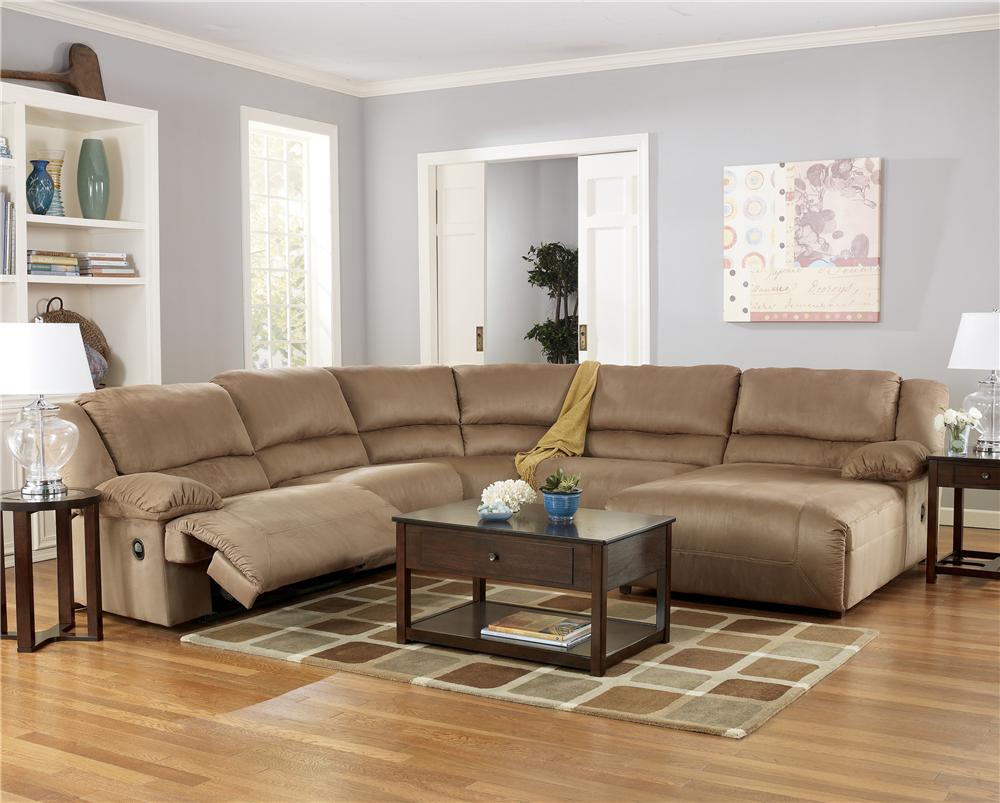 Signature Design by Ashley Furniture Hogan - Mocha 5 Piece ...