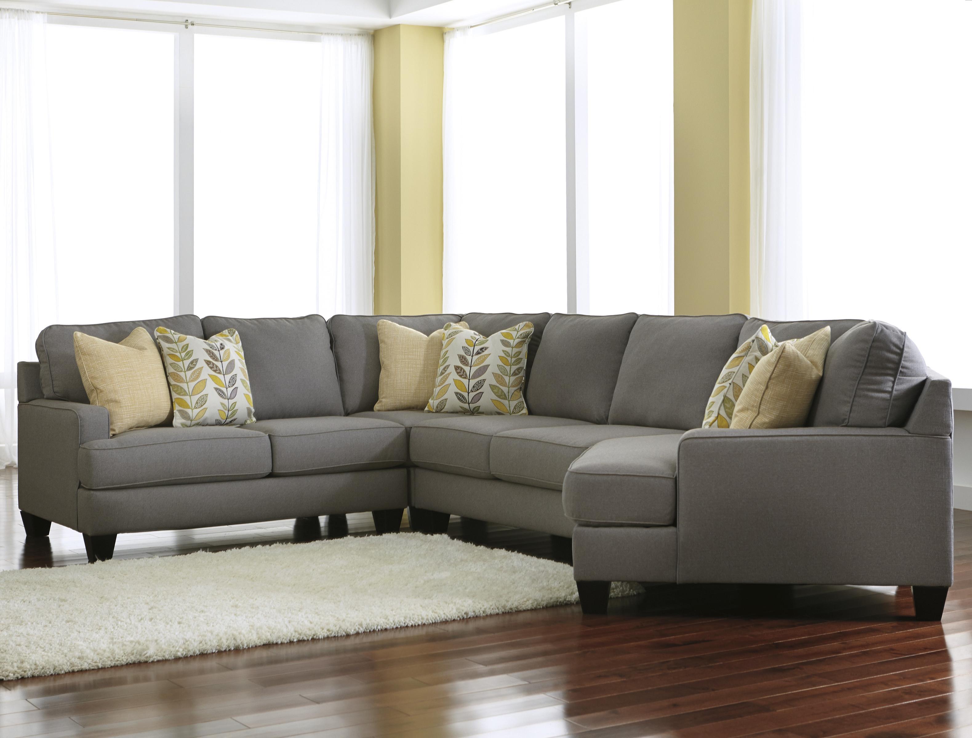 Signature Design by Ashley Chamberly Alloy 4Piece Sectional Sofa