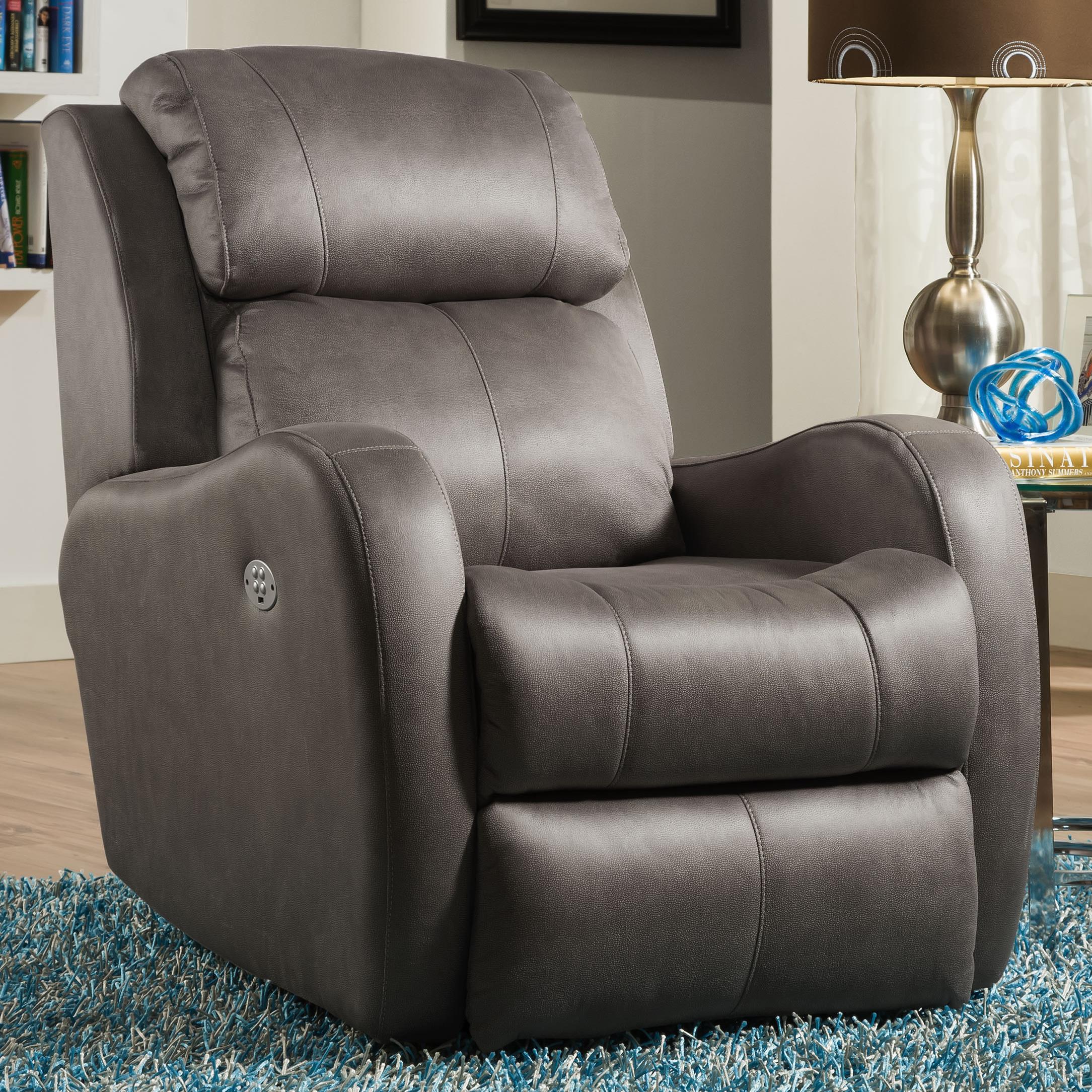Southern Motion Recliners Siri Rocker Recliner with Power Headrest