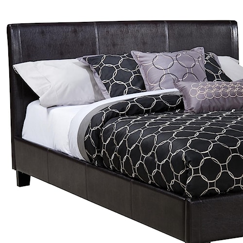 Standard Furniture New York Queen Black Upholstered Headboard - Wayside