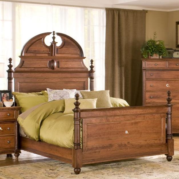 Yutzy Urban Collection Monticello King Manor Bed Dunk & Bright