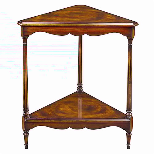 Theodore Alexander Tables Triangular Corner Lamp End Table