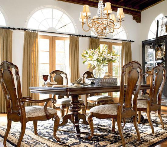 Thomasville® Ernest Hemingway 7 Piece Table and Side Chair Set DuBois