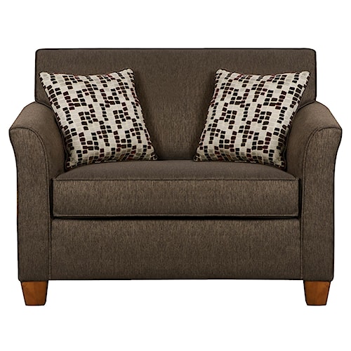 Simmons Upholstery 7251 Twin Size Sofa Sleeper in Casual Simmons Upholstery 7251 Twin Size Sofa Sleeper in Casual