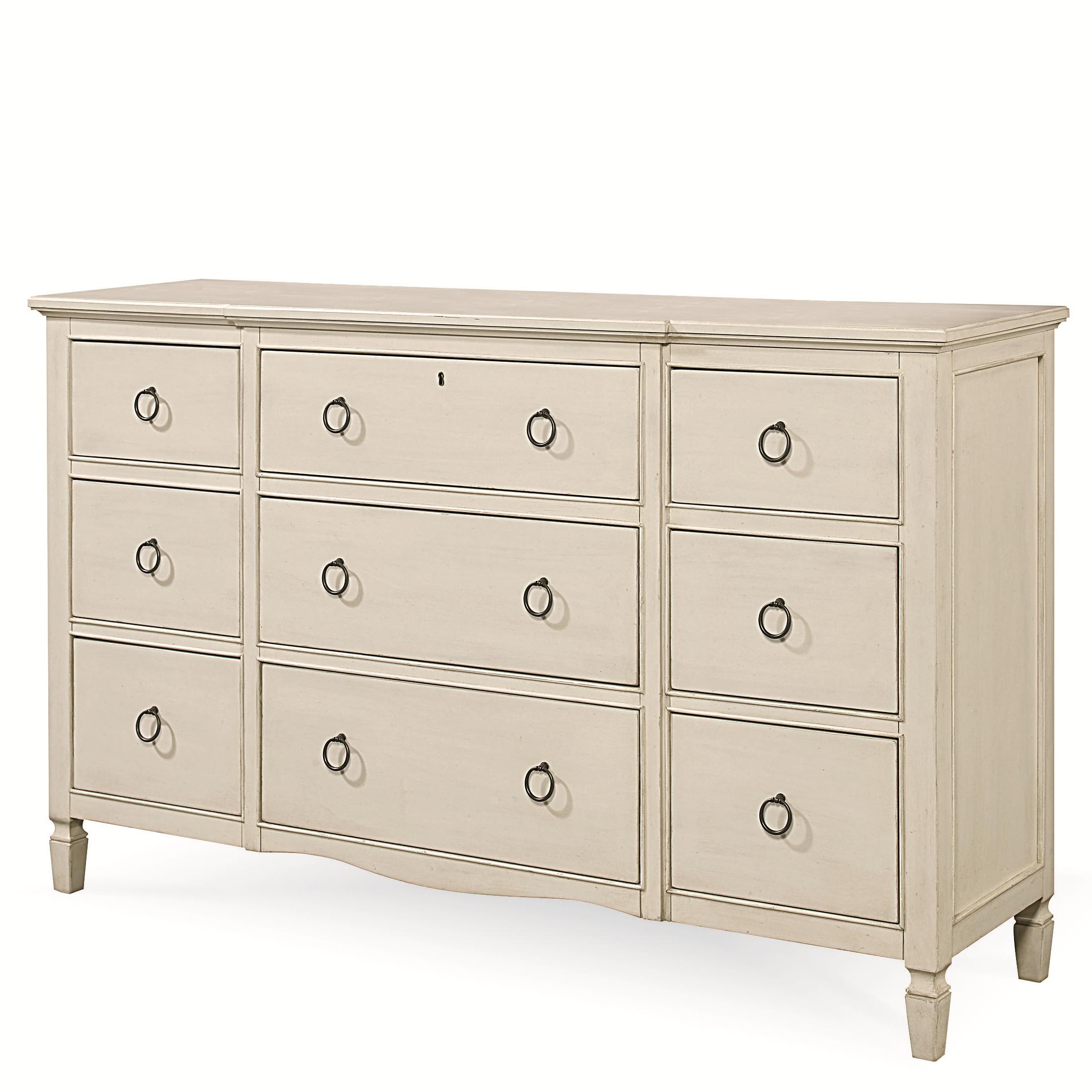 Summer Hill 9 Drawer Dresser with Break front Sprintz Furniture Dressers Nashville, Franklin
