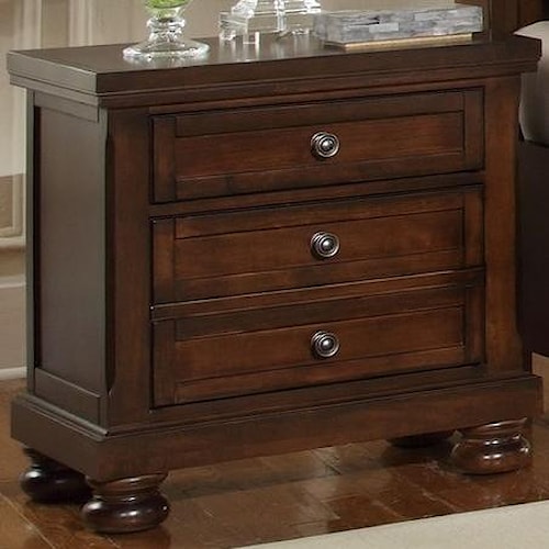 Home Bedroom Furniture Night Stand Vaughan Bassett Reflections 2 ... Home Bedroom Furniture Night Stand Vaughan Bassett Reflections 2 ...