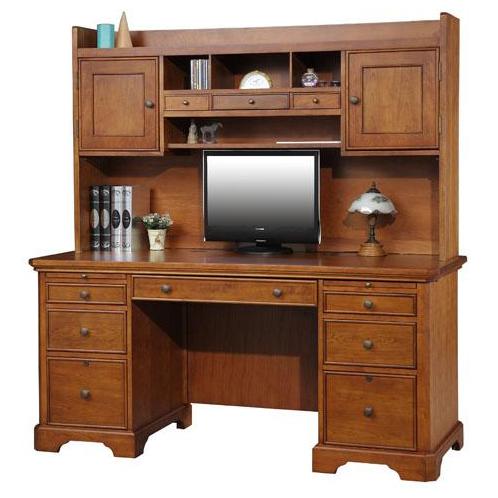 Topaz Double Pedestal Desk and Hutch Rotmans Desk & Hutch Worcester