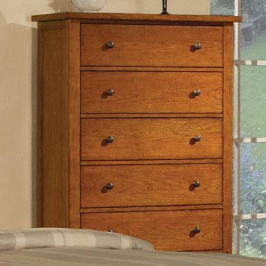 Classic Cognac 5-Drawer Chest - Rotmans - Drawer Chests ...