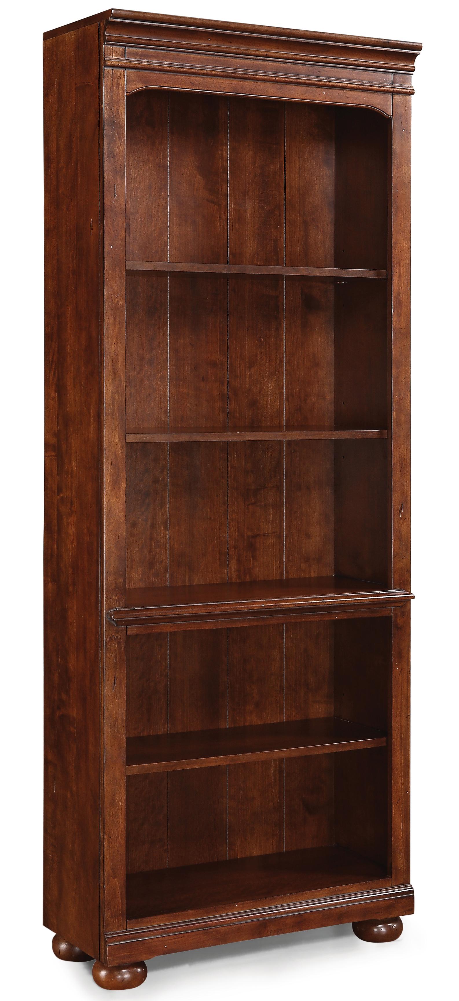 Flexsteel Wynwood Collection American Heritage Open Bookcase with 4