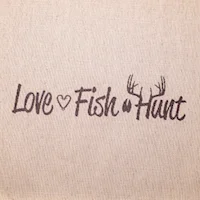 Love Fish Hunt Khaki