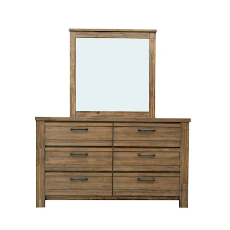 Dresser and Mirror Combo