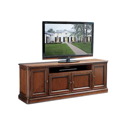 Waycroft TV Stand with Four Doors and Adjustable Shelving