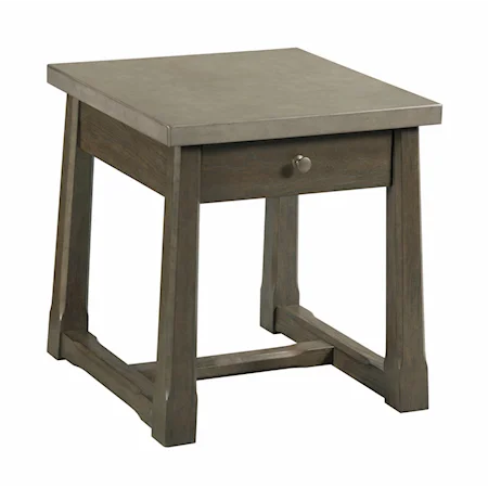 Rectangular Drawer End Table