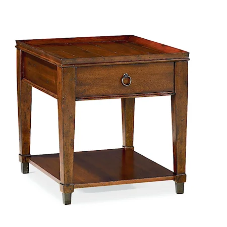 Rectangular Drawer End Table