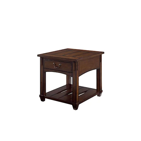 Rectangular Drawer End Table