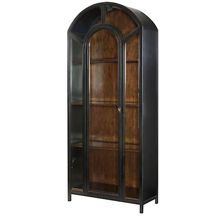 Vintage Apothecary Cabinet with Beveled Glass Door